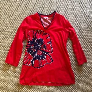 Lilly Pulitzer Red Tunic Top